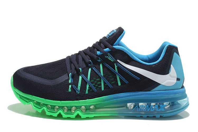 Nike Air Max 2015 Foot Locker Outlet Basket Noir Bleu Vert